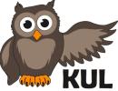 Eule mit einem ausgebreiteten Flügel